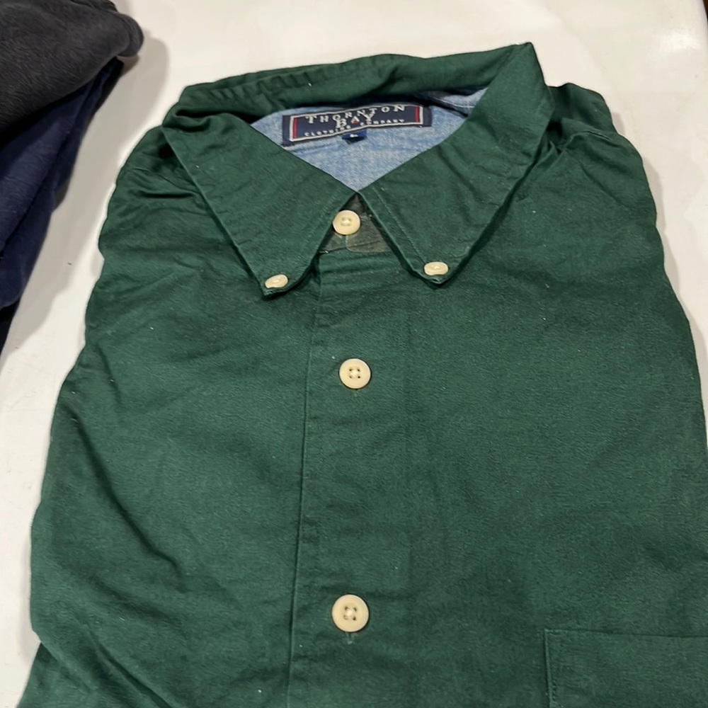 Thornton Bay Vintage Men’s Button Down Shirt Size L